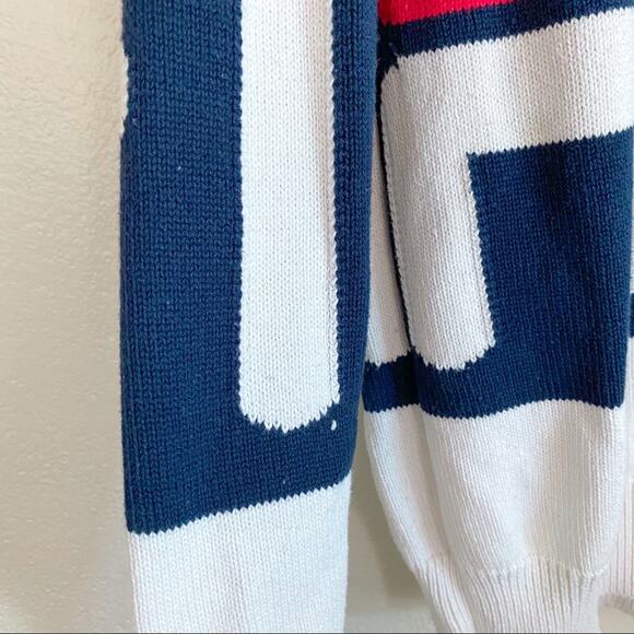 FILA Blake Bold Crew Neck Pullover Sweater Size XS - Picture 4 of 13